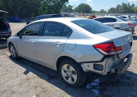 2013 Honda Civic Lx z USA, uszkodzony, nr VIN 19XFB2F52DE097962